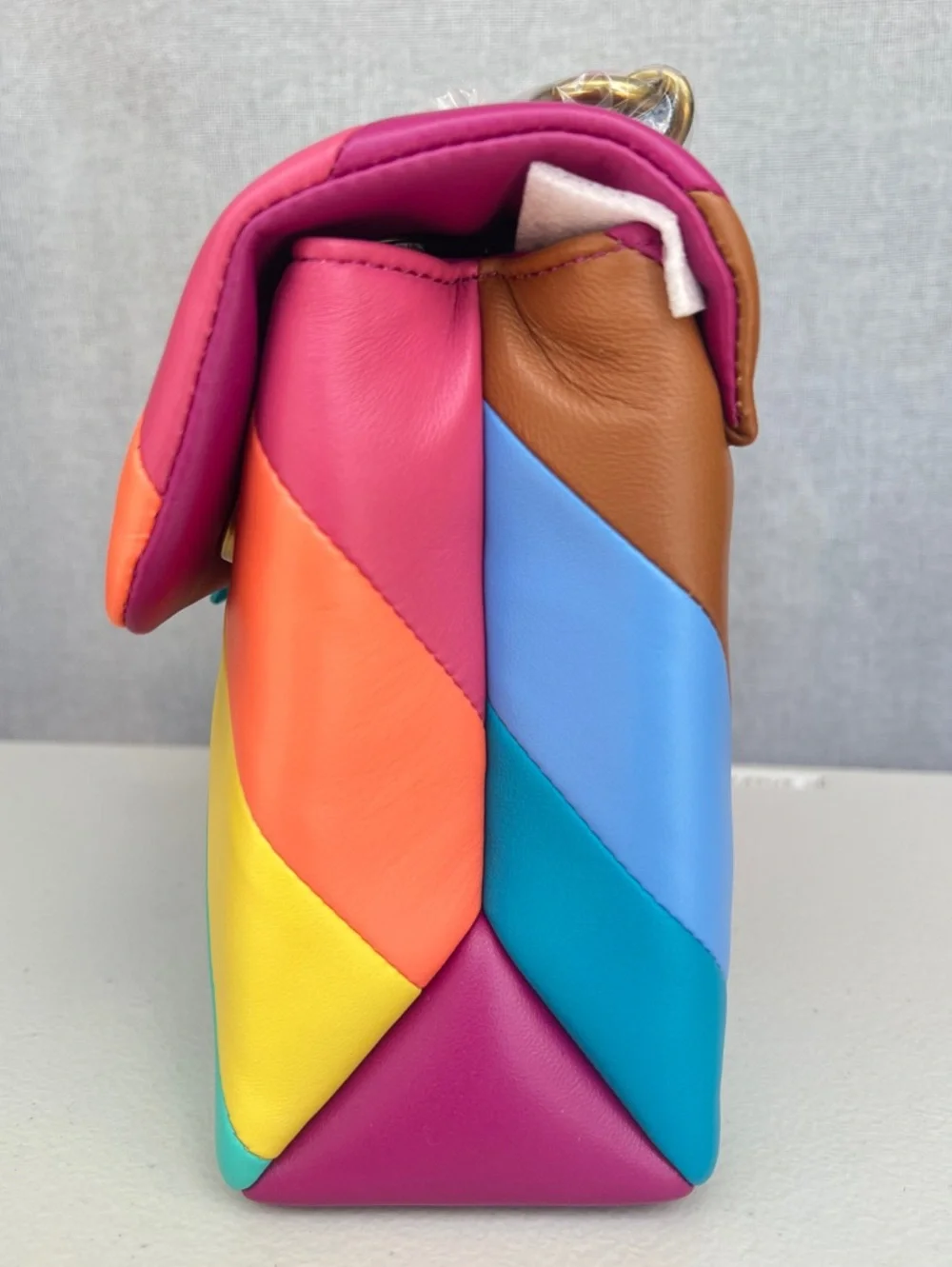 KURT GEIGER Kensington Rainbow Leather convertible bag - Picture 9 of 16